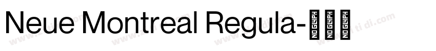 Neue Montreal Regula字体转换